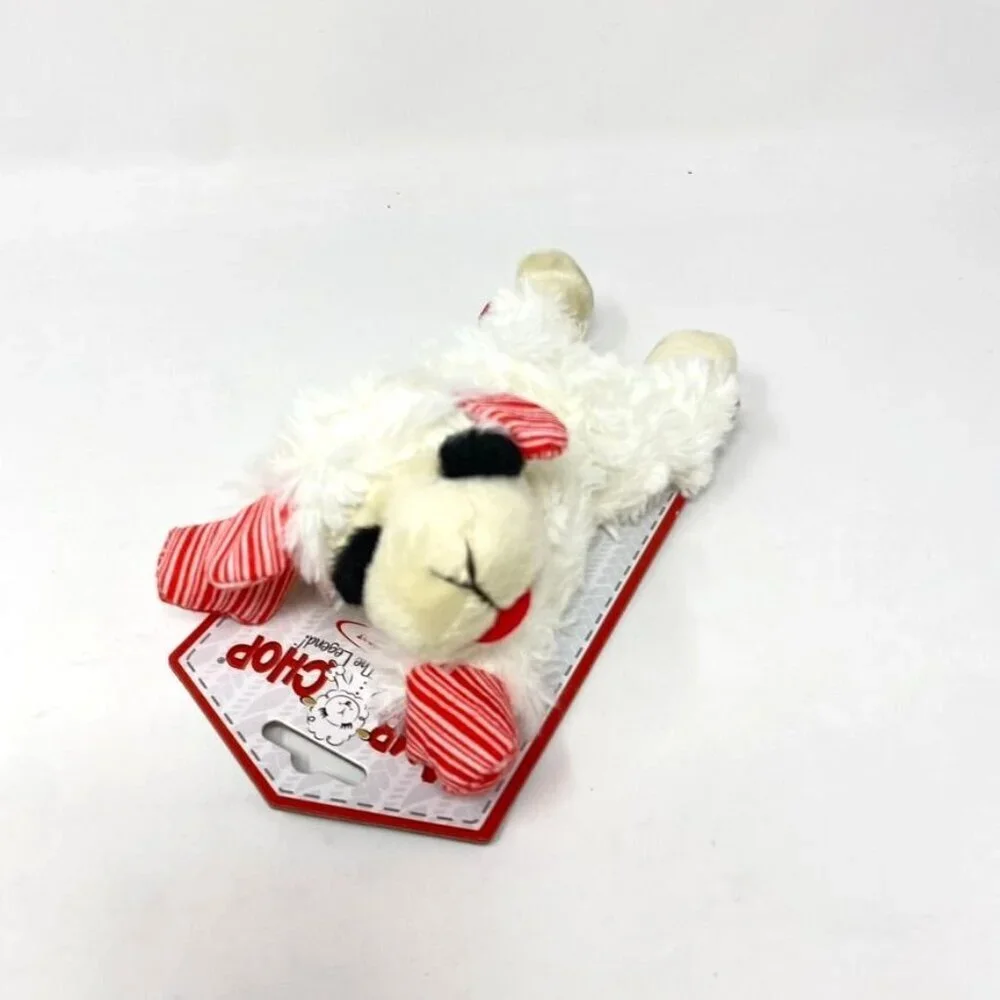 Multipet Lamb Chop Holiday Print Paws Ears Dog Interactive 6.5